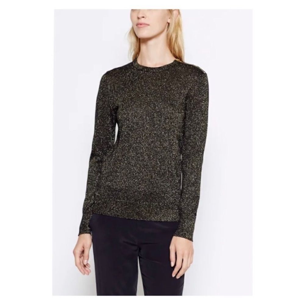 EQUIPMENT BLACK CASHMERE BLEND CREWNECK SWEATER - Picture 2 of 7